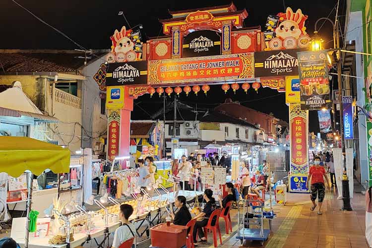 tempat wisata di melaka jonket street