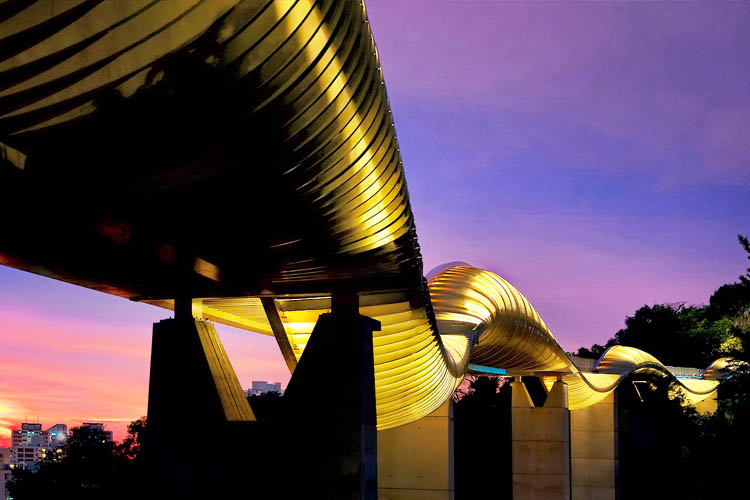 spot foto di singapura Henderson Waves