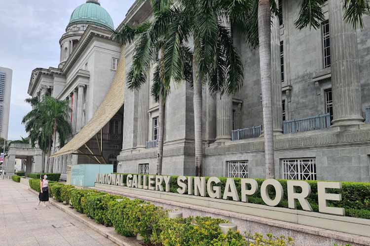 spot foto di singapura National Gallery Singapore