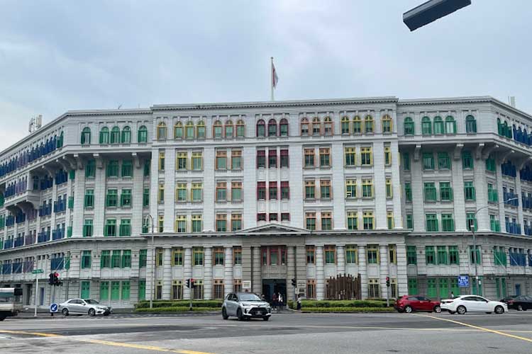 spot foto di singapura Old Hill Police Station