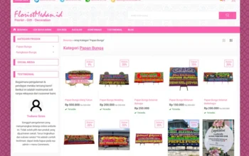 sewa papan bunga floristmedan